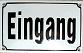 eingangsschild